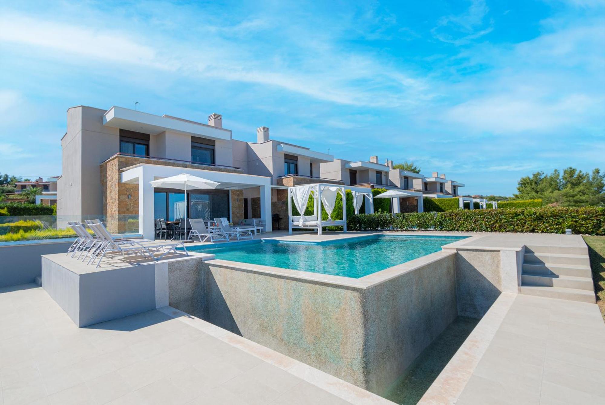 Bellevue Villas With Private Pool Chaniotis Exterior foto
