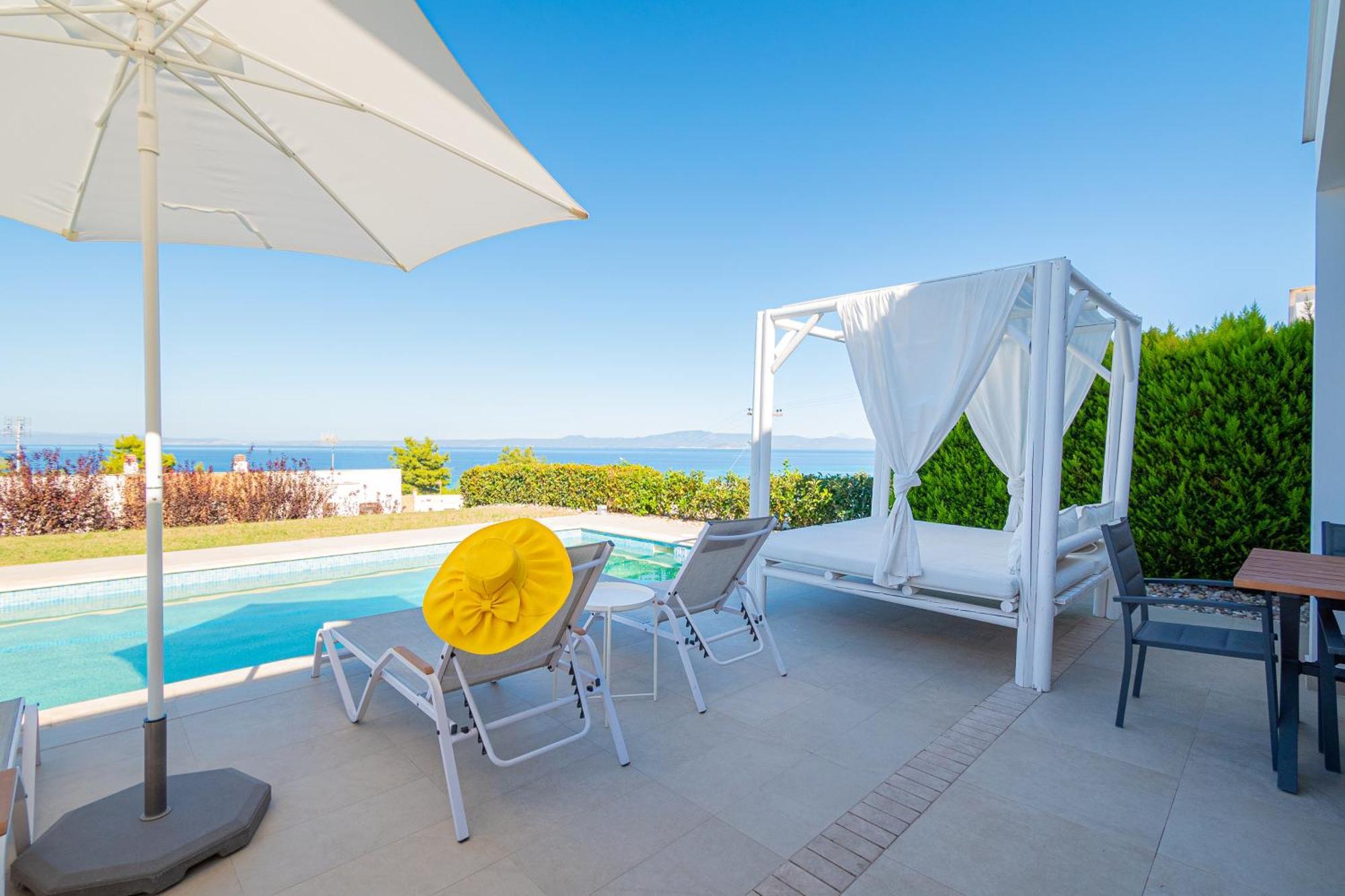 Bellevue Villas With Private Pool Chaniotis Exterior foto