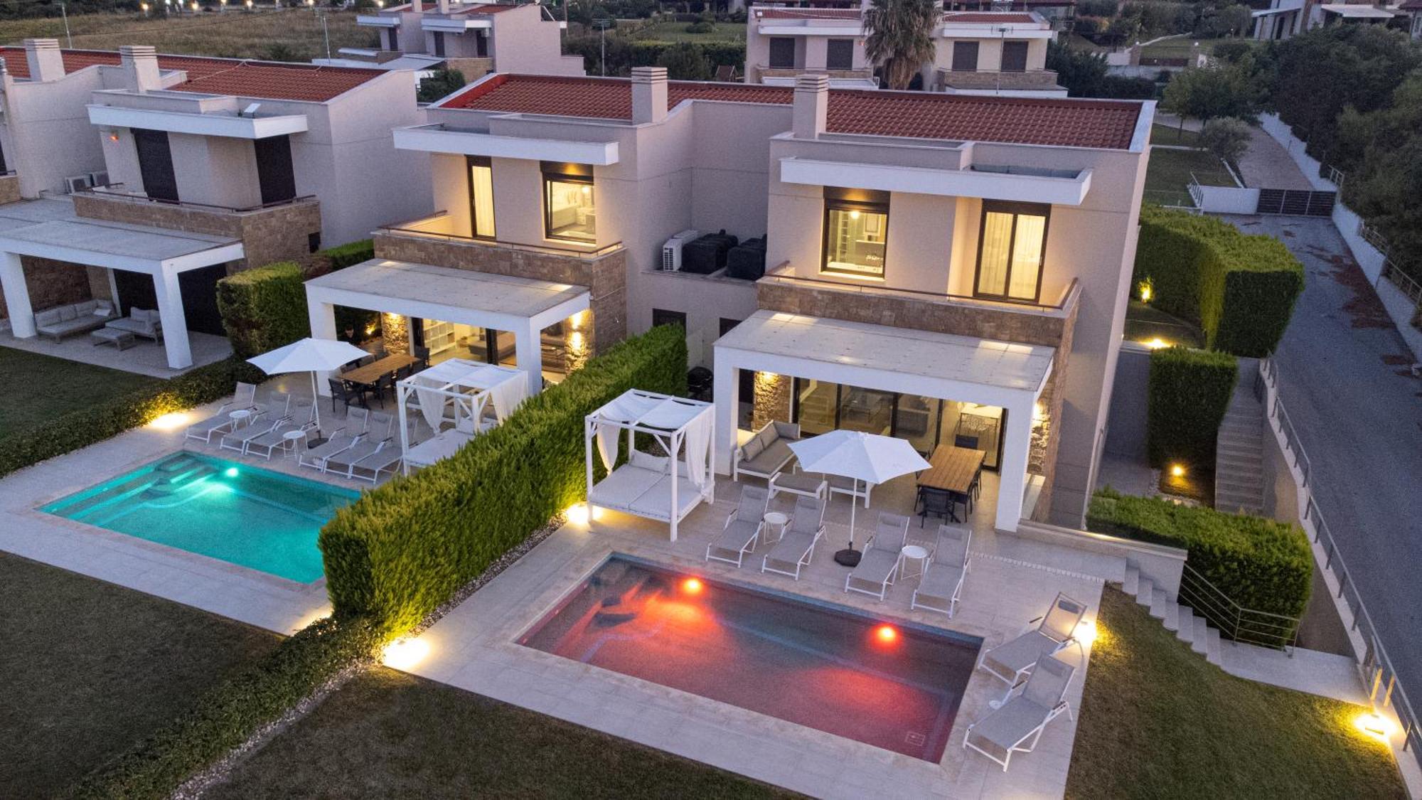 Bellevue Villas With Private Pool Chaniotis Exterior foto