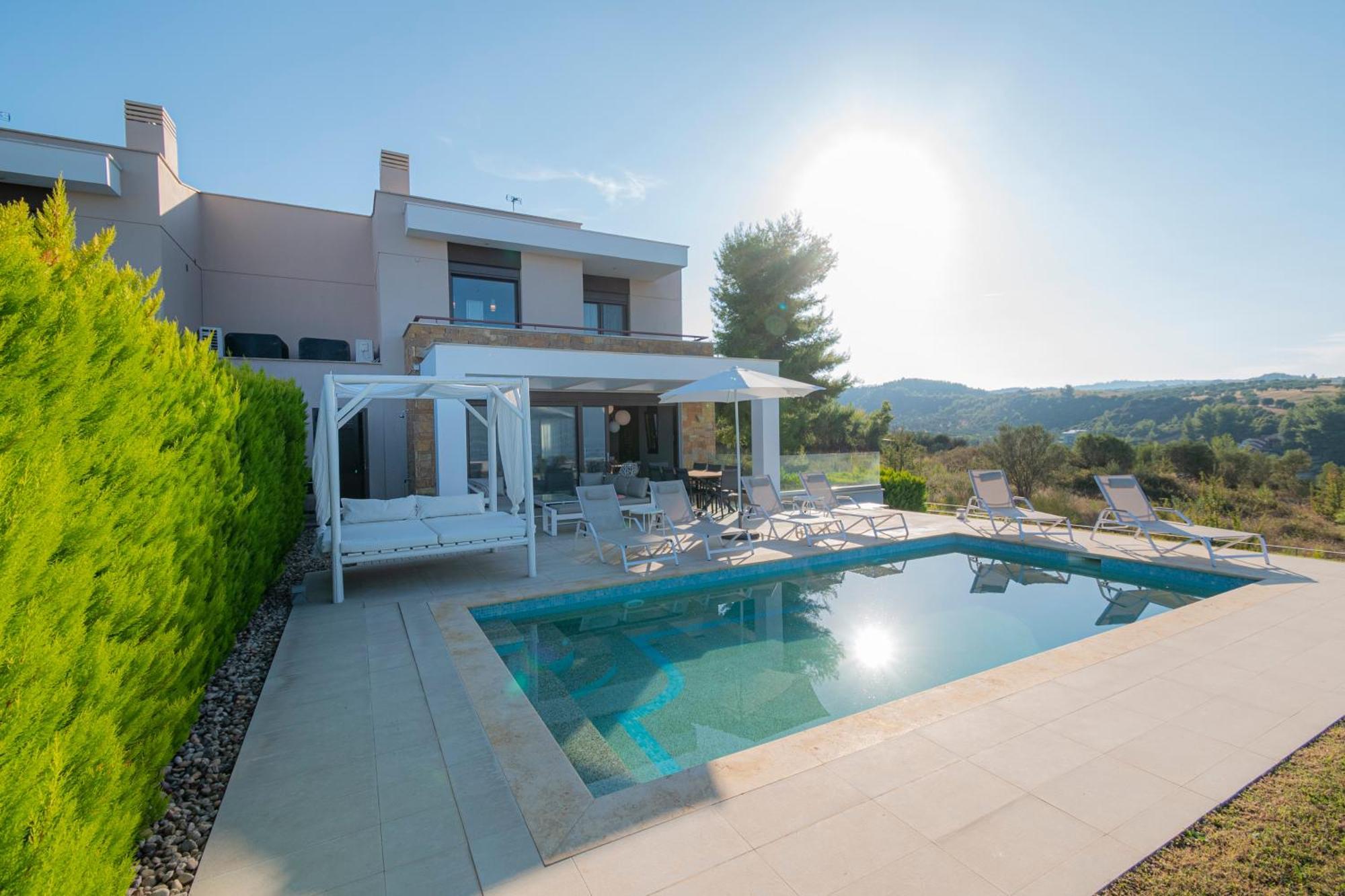 Bellevue Villas With Private Pool Chaniotis Exterior foto